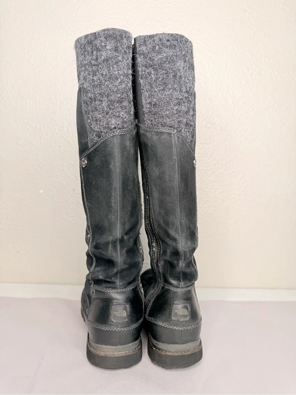 The North Face Snowtropolis tall black boots